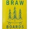 Braw Logo Stained Skateboard Deck Green - 8.5"