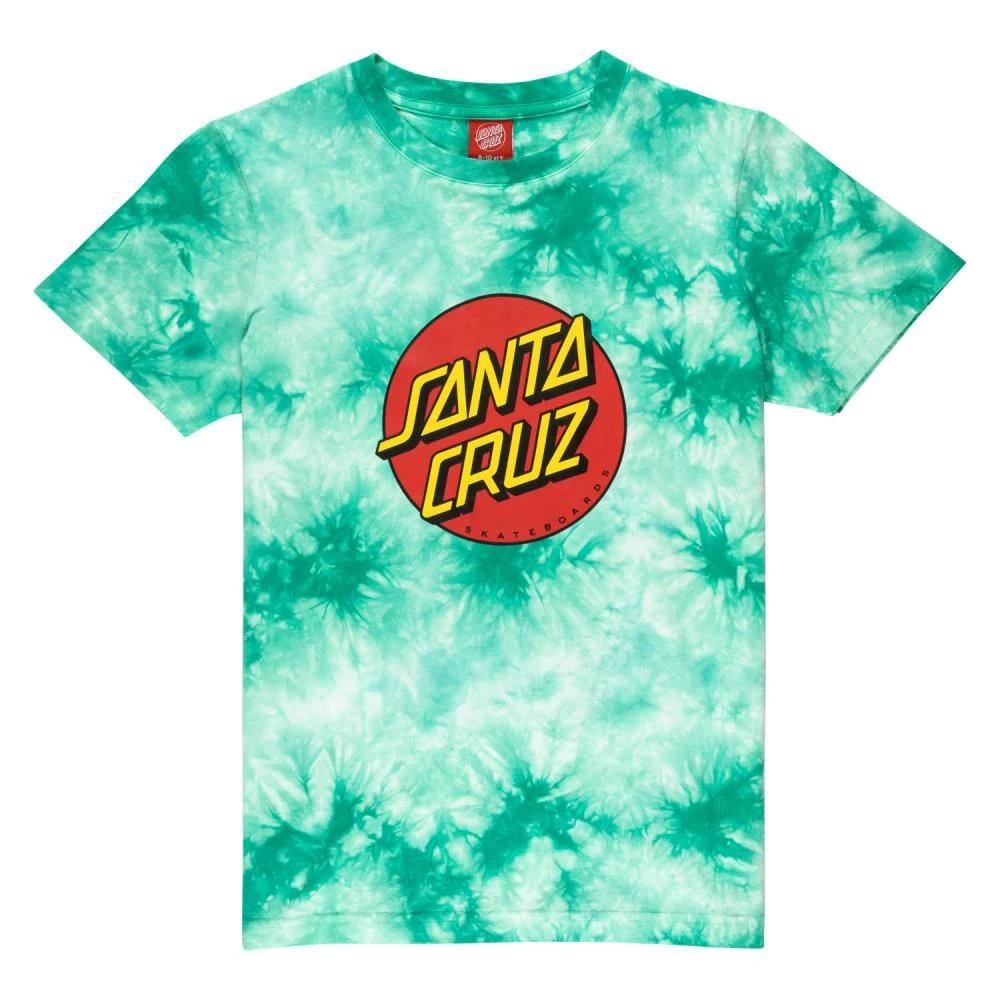 Santa Cruz Youth T-Shirt Youth Classic Dot T-Shirt - Jade Tie Dye 1 Santa Cruz Youth T-Shirt Youth Classic Dot T-Shirt - Jade Tie Dye