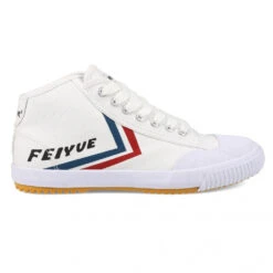 Feiyue Footwear Fe Lo Mid 1920 Martial Arts/Gym/Lifing Shoes - White / Blue / Red
