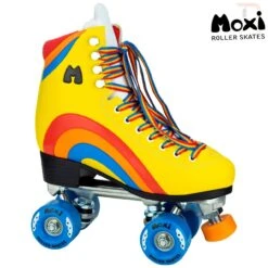 Moxi Skates Rainbow Sunset Yellow Quad Skates