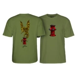 Powell Peralta Powell-Peralta Andy Anderson Vajra Youth Tee Military Green 5 Powell Peralta Powell-Peralta Andy Anderson Vajra Youth Tee Military Green -Skate Warehouse 6853ee04 22ee 417d a6c9 298166142c8b