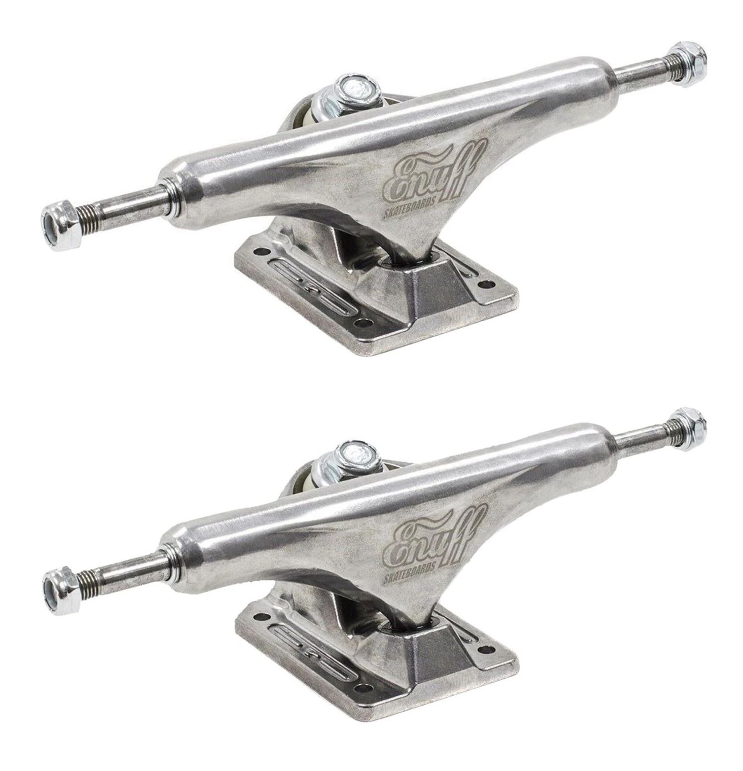 Enuff Decade Pro Satin Skateboard Trucks - Natural / Natural - 129mm 1 Enuff Decade Pro Satin Skateboard Trucks - Natural / Natural - 129mm