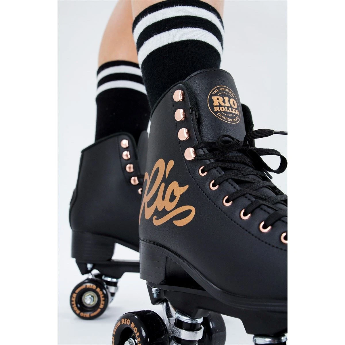 Rio Roller Rose Quad Skates - Rose Black 5 Rio Roller Rose Quad Skates - Rose Black - Image 5