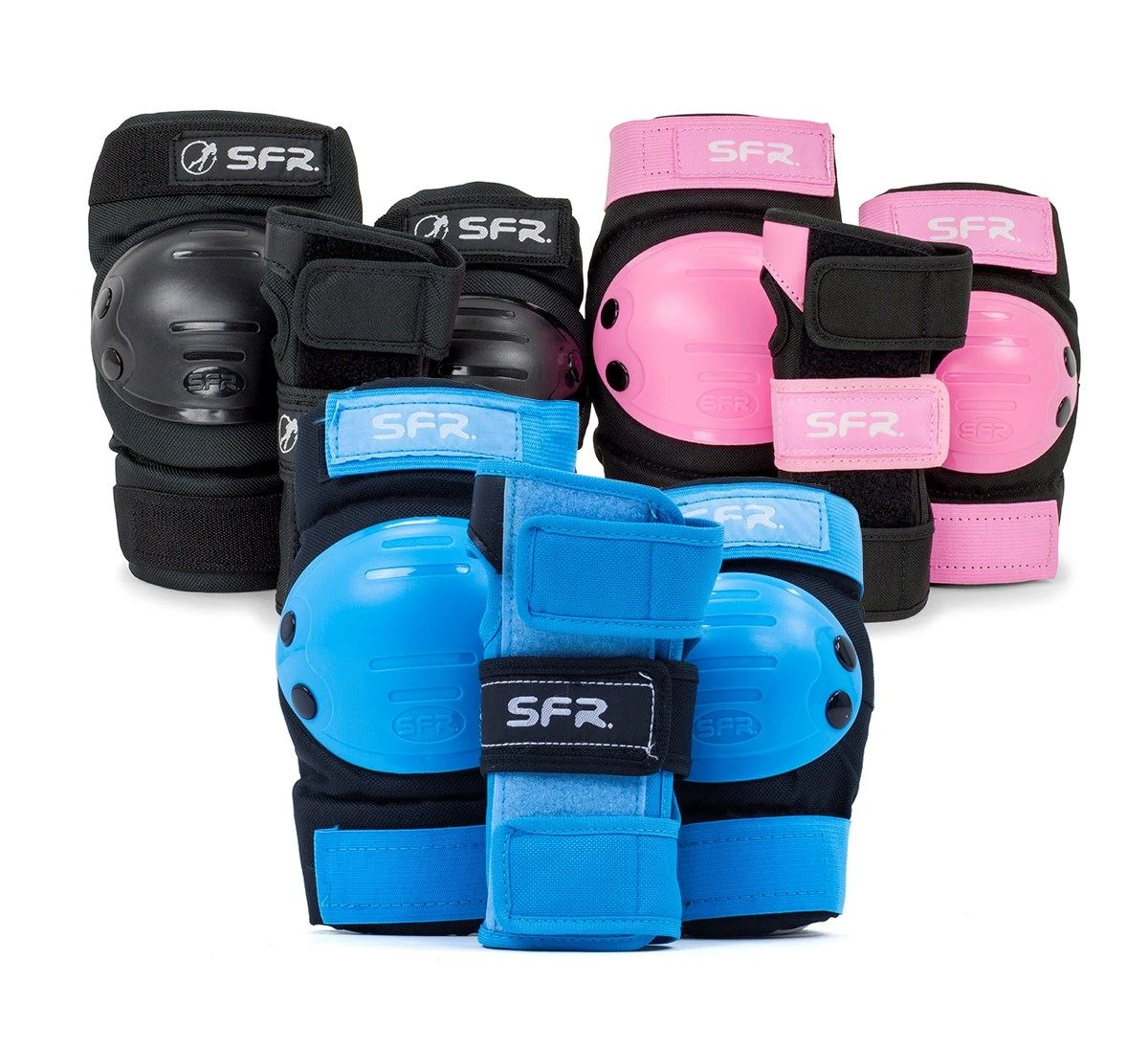 SFR Youth Ramp Triple Pad Set - Black / Blue 5 SFR Youth Ramp Triple Pad Set - Black / Blue - Image 5