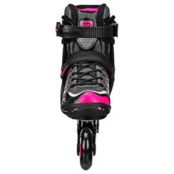 Aerio V2 Q-60 Semi Soft Black/Pink Inline Skates -Skate Warehouse 72dc227a fd32 4436 8dd4 2ceca12289b6