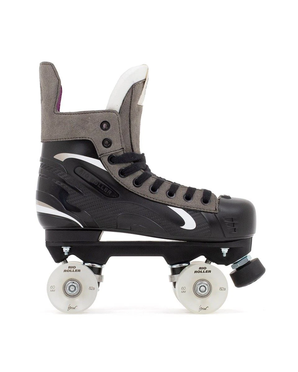 Rio Roller Flow Hockey Skate Quad Skates - Black 2 Rio Roller Flow Hockey Skate Quad Skates - Black - Image 2