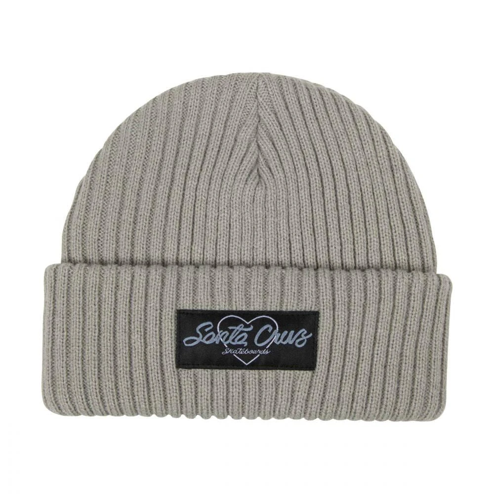 Santa Cruz Womens Beanie Love Script Beanie Alpine Frost - O/S 1 Santa Cruz Womens Beanie Love Script Beanie Alpine Frost - O/S