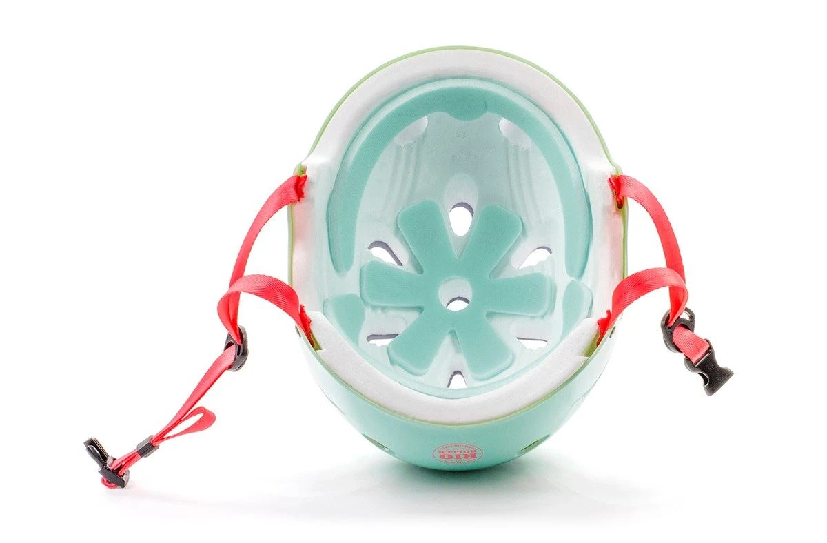 Rio Roller Script Skate Helmet - Matt Teal 3 Rio Roller Script Skate Helmet - Matt Teal - Image 3