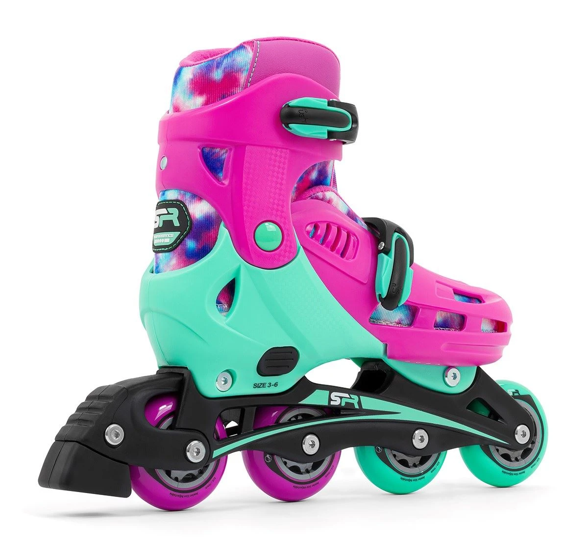 SFR Cyclone II Adjustable Inline Skates - Tie-Dye 3 SFR Cyclone II Adjustable Inline Skates - Tie-Dye - Image 3