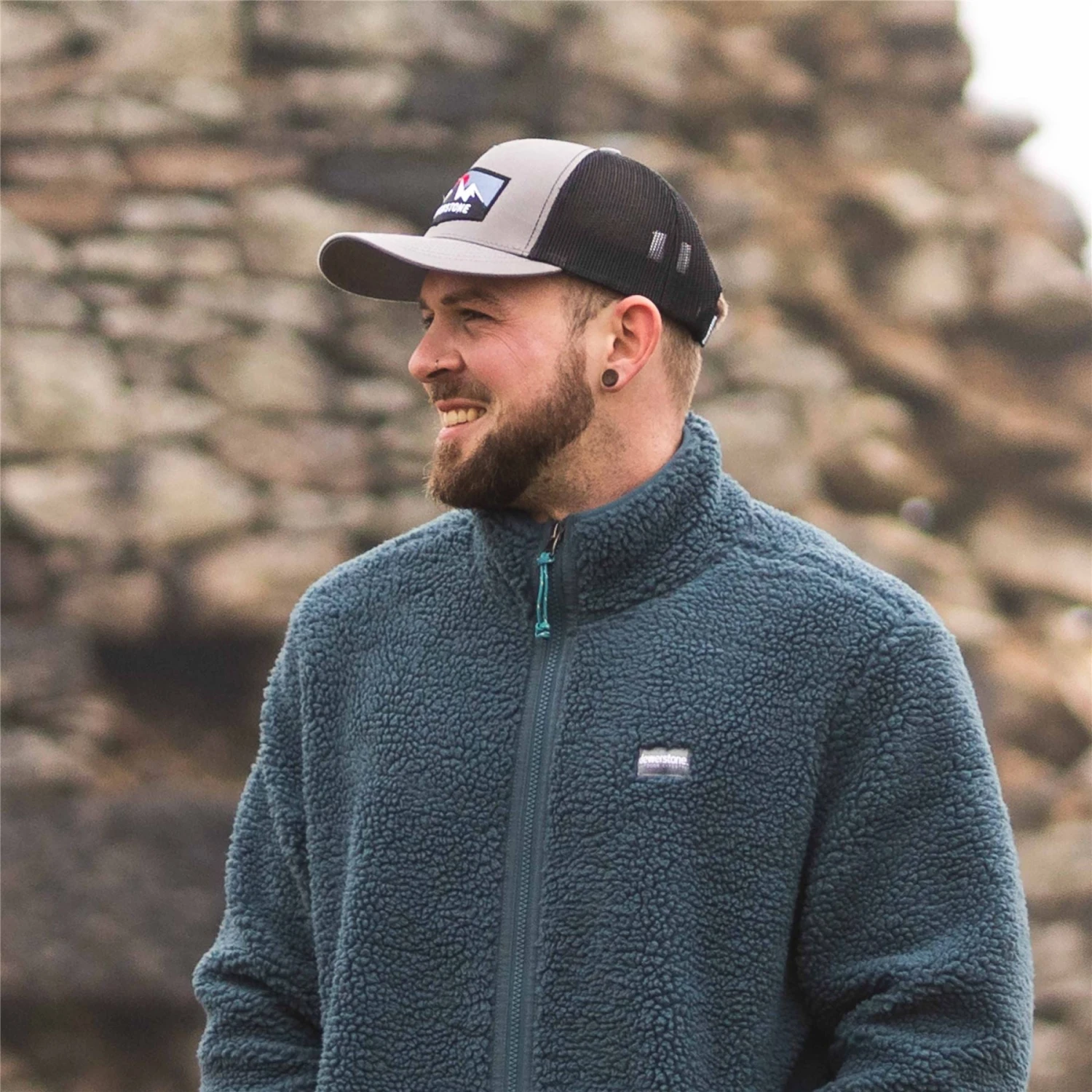 Aerial Recycled Fleece - Teal 4 Aerial Recycled Fleece - Teal - Image 4