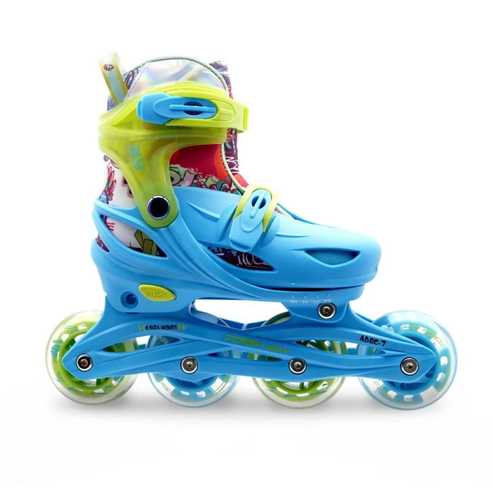 Roces Inline Skates Ply, Flash Boy - Sky Blue / Lime 1 Roces Inline Skates Ply, Flash Boy - Sky Blue / Lime