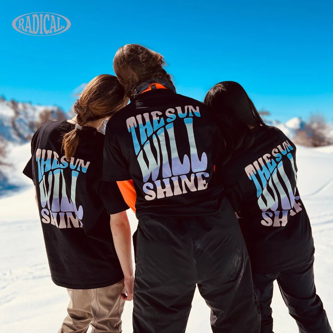 Radical. Sun Will Shine T-shirt, Unisex - Black 2 Radical. Sun Will Shine T-shirt, Unisex - Black - Image 2