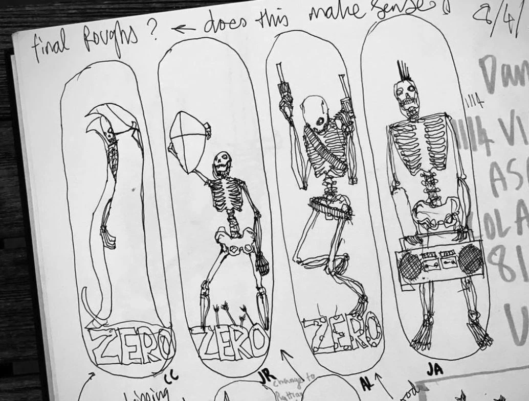 Zero Skateboard Living Dead Allie Skateboard Deck - 8.125" 2 Zero Skateboard Living Dead Allie Skateboard Deck - 8.125" - Image 2