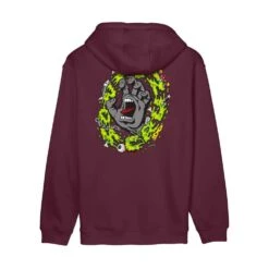 Santa Cruz Hood Slime Scream Hood - Dark Cherry