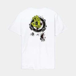 Santa Cruz T-Shirt Roskopp Screaming Target - White