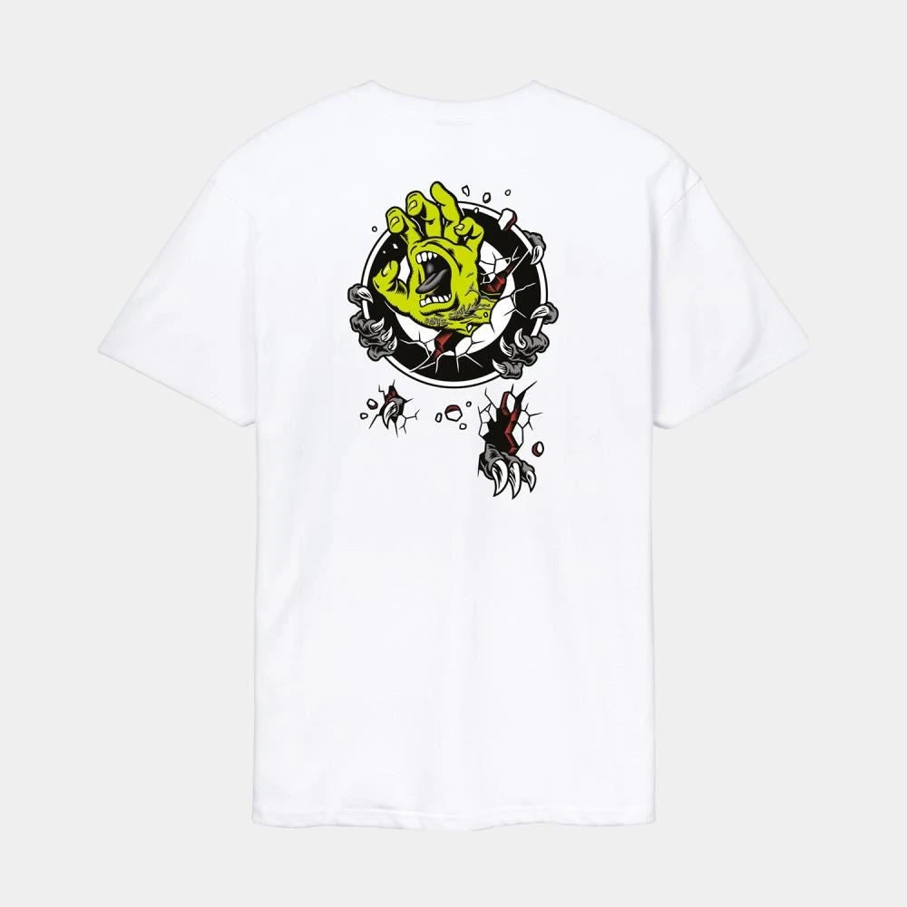 Santa Cruz T-Shirt Roskopp Screaming Target - White 1 Santa Cruz T-Shirt Roskopp Screaming Target - White