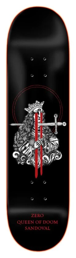 Zero Skateboard Micah Ulrich Queen Of Doom Tommy Sandoval Skateboard Deck - 8.375"