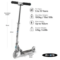 Micro Classic Sprite Silver Scooter