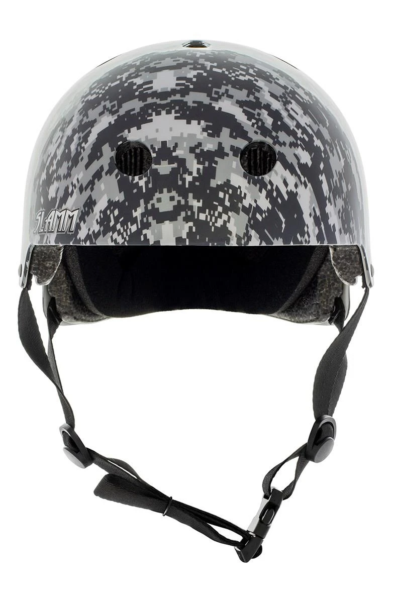 Slamm Scooters Logo Helmet - Grey Camo 2 Slamm Scooters Logo Helmet - Grey Camo - Image 2