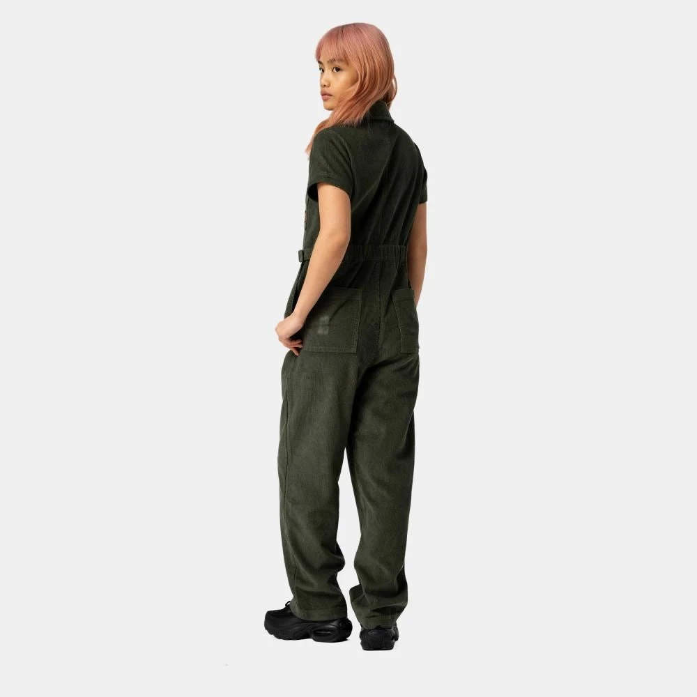 Santa Cruz Womens Pant Line Up Utility Jumpsuit - Dark Moss 4 Santa Cruz Womens Pant Line Up Utility Jumpsuit - Dark Moss - Image 4
