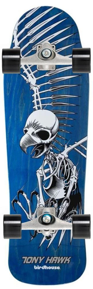 Birdhouse Old School Full Skull 2 X Carver Custom Surf Skate Skateboard CX - 9.75" X 32.0" 1 Birdhouse Old School Full Skull 2 X Carver Custom Surf Skate Skateboard CX - 9.75" X 32.0"