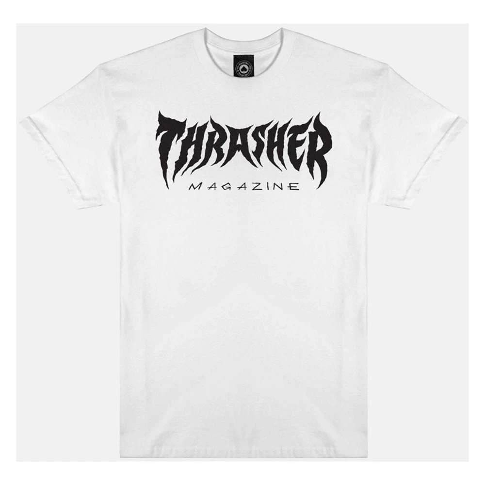 Thrasher T-Shirt Metal - White 1 Thrasher T-Shirt Metal - White