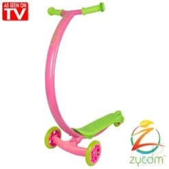Zycom C100 Cruz - Pink / Lime Complete Scooter