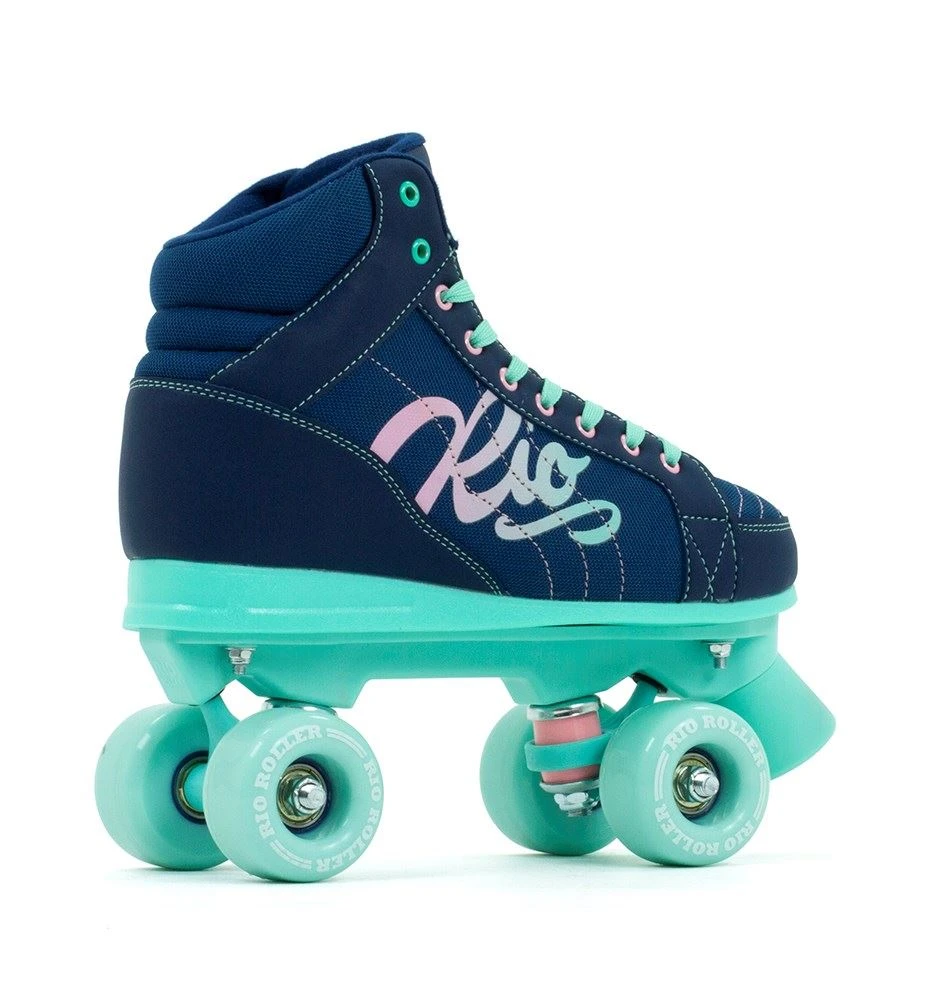 Rio Roller Lumina Quad Skates - Navy / Green 3 Rio Roller Lumina Quad Skates - Navy / Green - Image 3