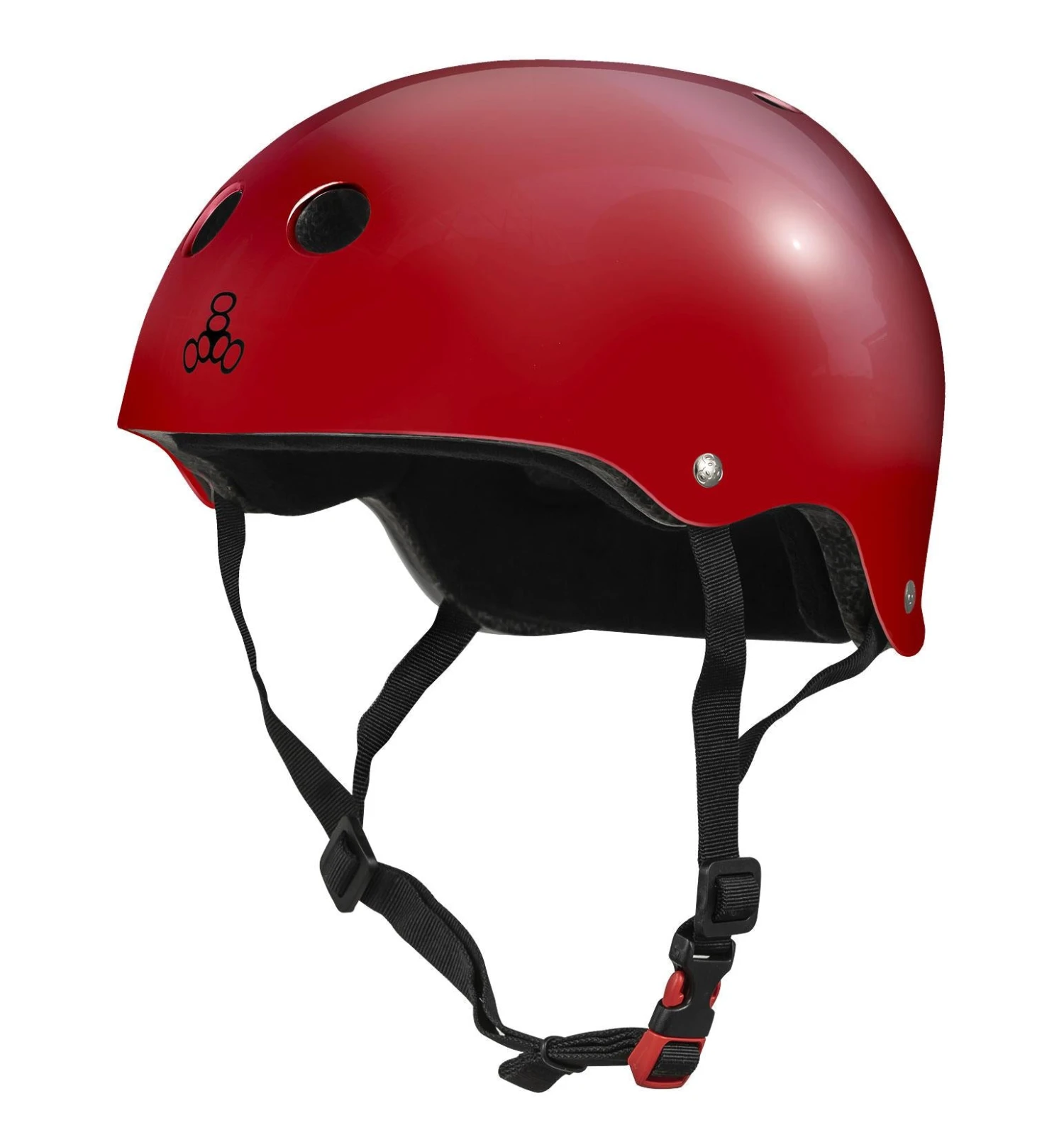 Triple Eight Sweatsaver Cert Helmet Glossy Scarlet 1 Triple Eight Sweatsaver Cert Helmet Glossy Scarlet
