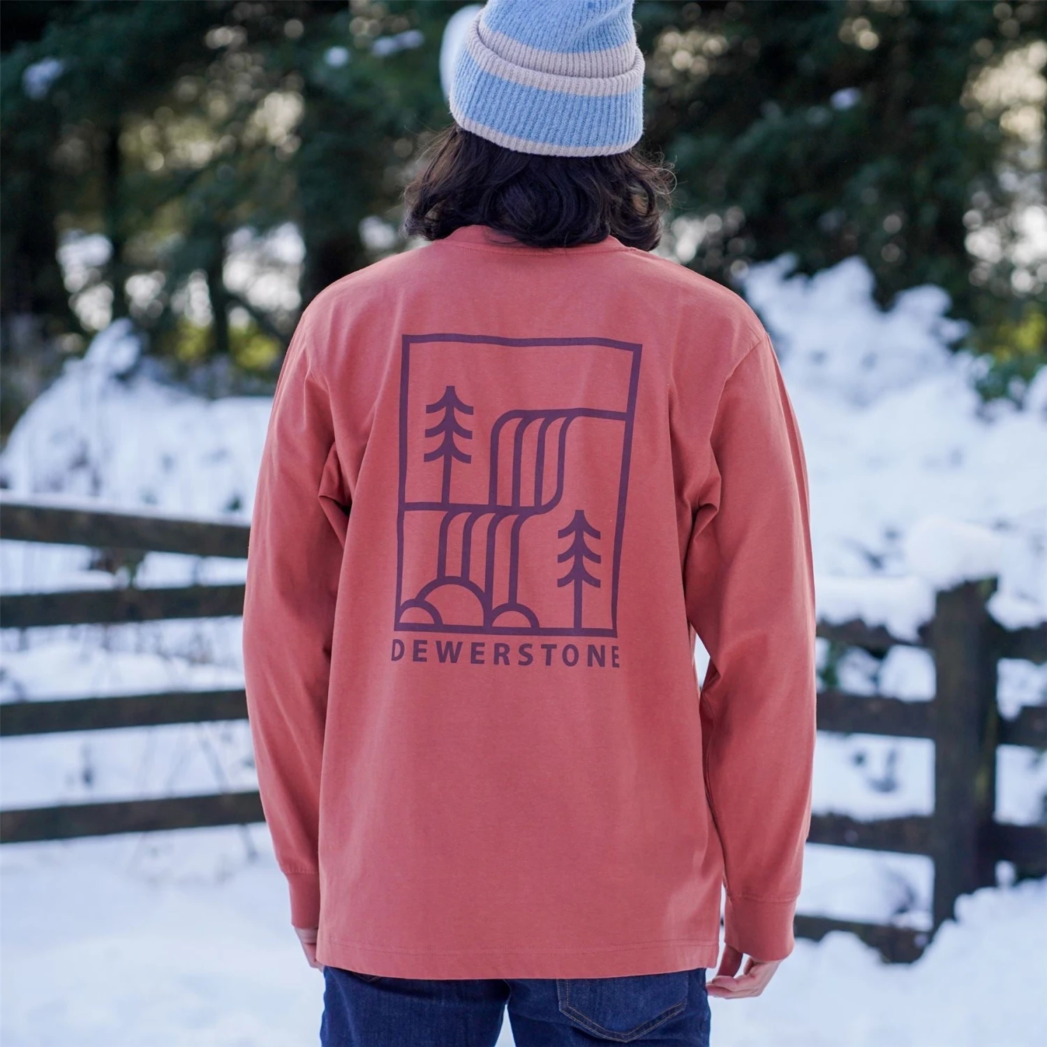 Cascade Organic Cotton Long Sleeve - Chestnut Brown 1 Cascade Organic Cotton Long Sleeve - Chestnut Brown