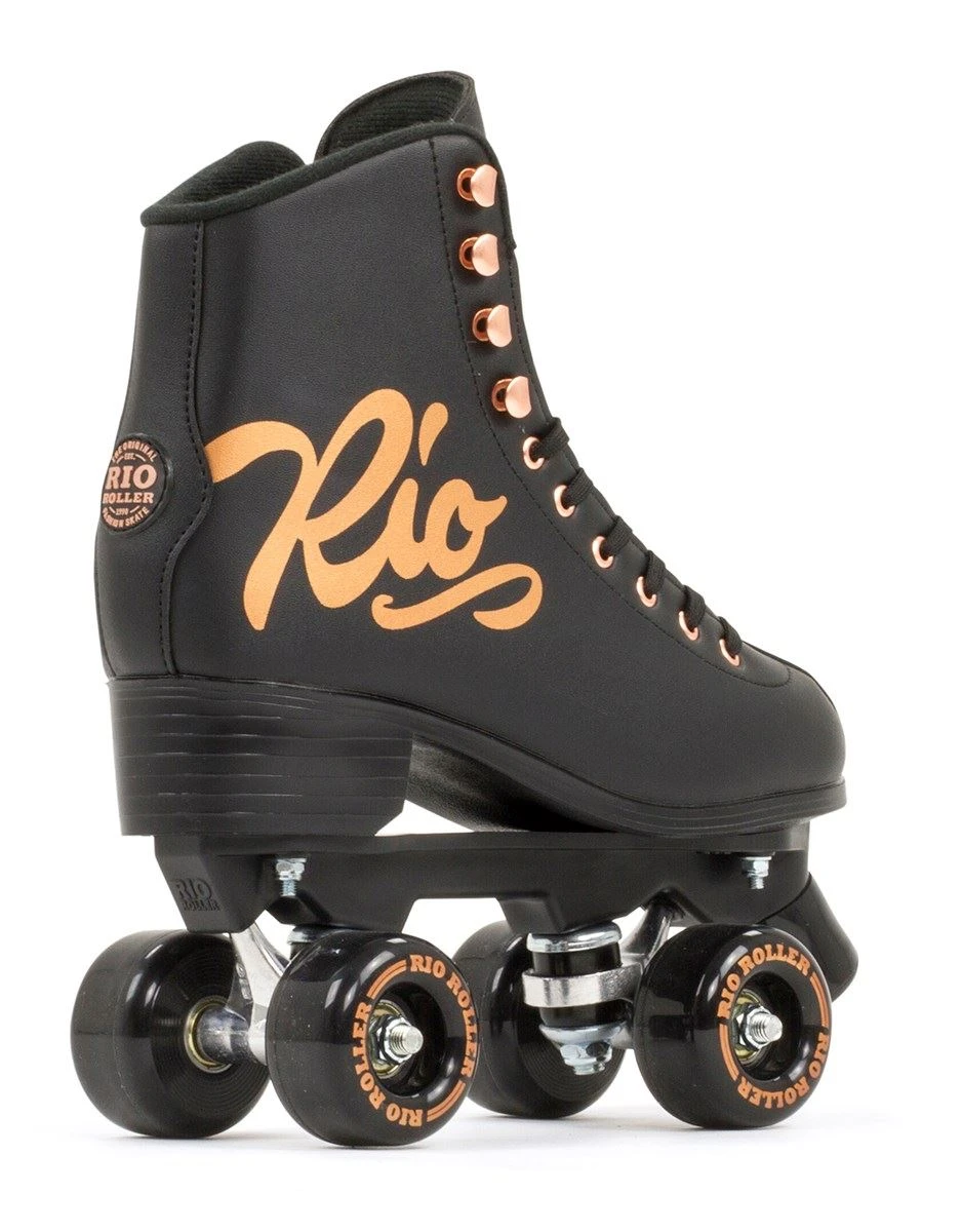 Rio Roller Rose Quad Skates - Rose Black 3 Rio Roller Rose Quad Skates - Rose Black - Image 3