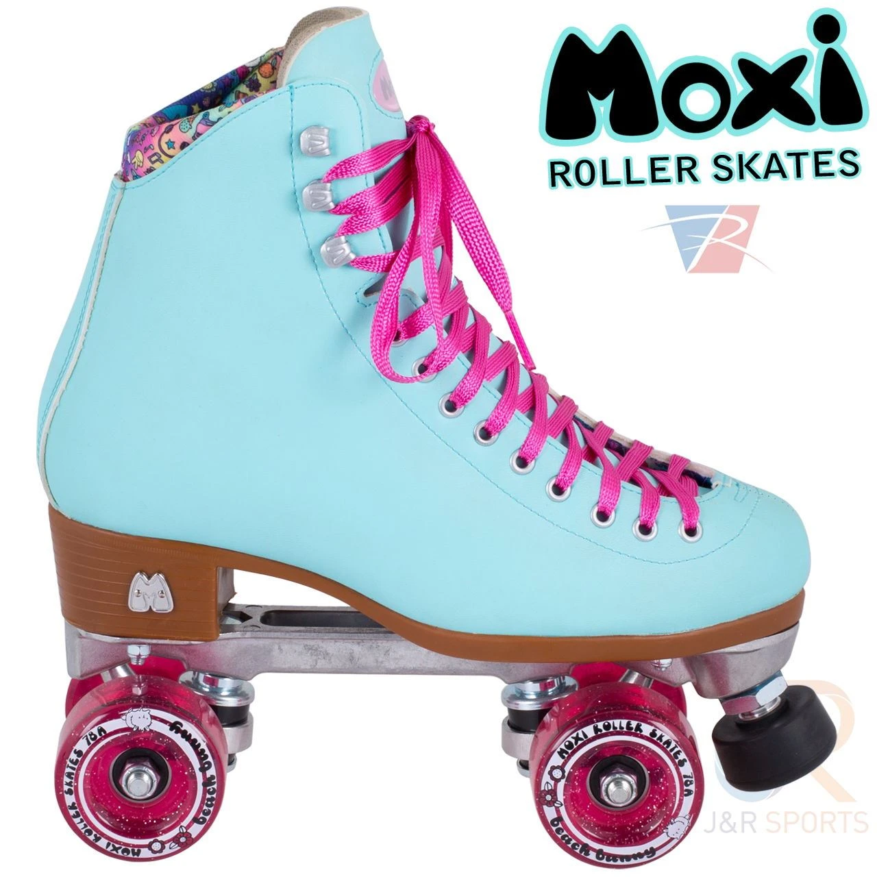 Moxi Skates Beach Bunny Sky Blue Quad Skates 1 Moxi Skates Beach Bunny Sky Blue Quad Skates