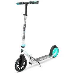 Madd Gear Carve Kruzer V2-200 - Grey/Teal Complete Scooter