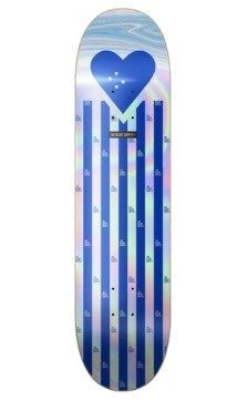 The Heart Supply HS - Blue Stripes Foil Skateboard Deck Blue 8.25