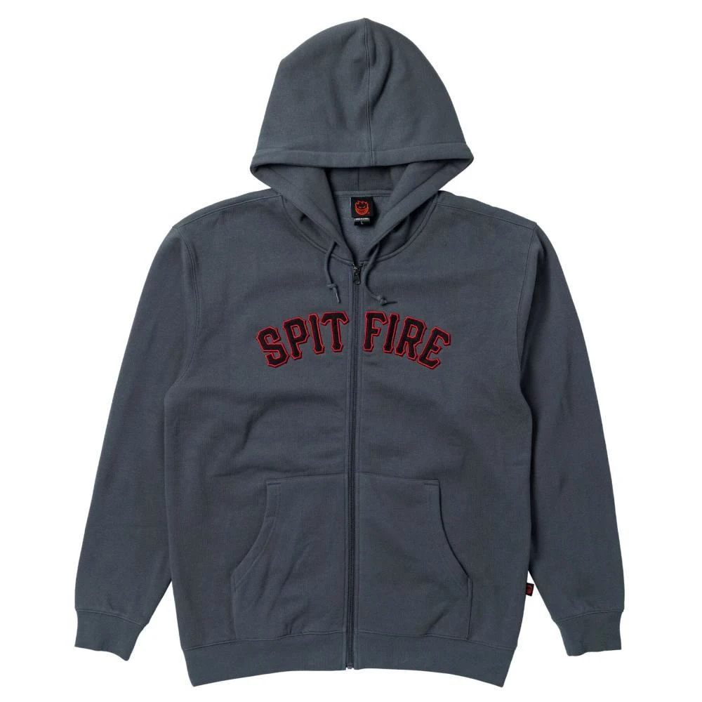 Spitfire Zip Hood Spitball - Charcoal 1 Spitfire Zip Hood Spitball - Charcoal