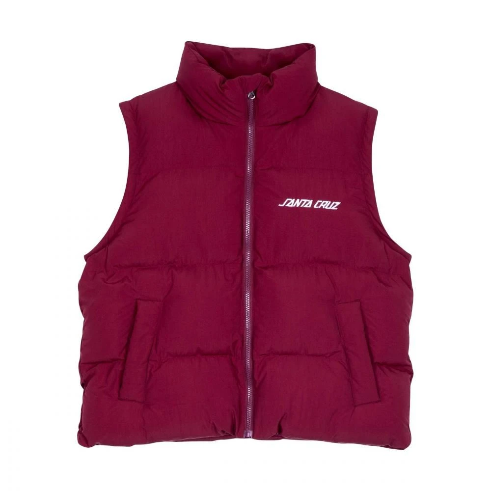 Santa Cruz Womens Jacket Strip 2 In 1 Quilted Jacket - Dark Cherry 2 Santa Cruz Womens Jacket Strip 2 In 1 Quilted Jacket - Dark Cherry - Image 2