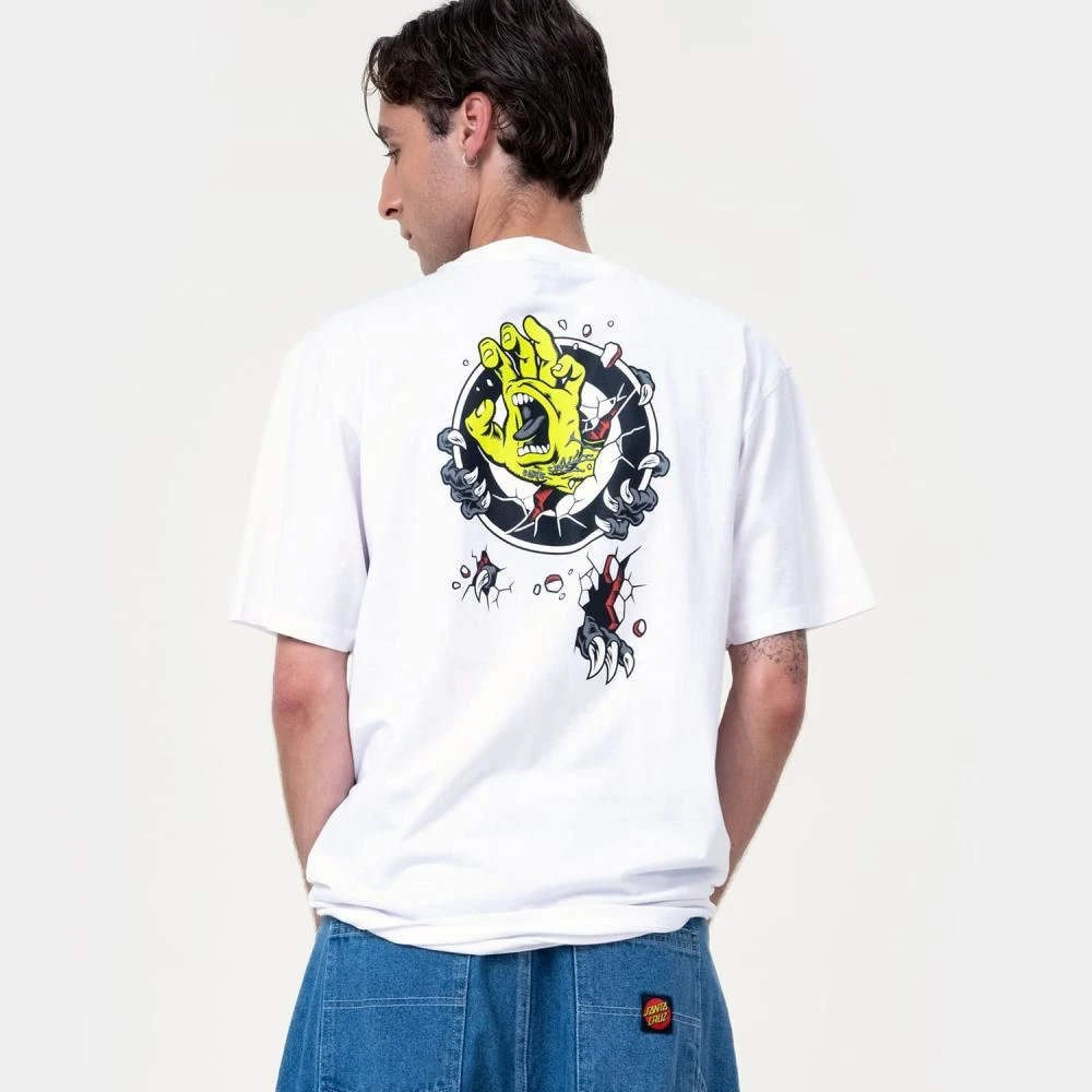 Santa Cruz T-Shirt Roskopp Screaming Target - White 3 Santa Cruz T-Shirt Roskopp Screaming Target - White - Image 3