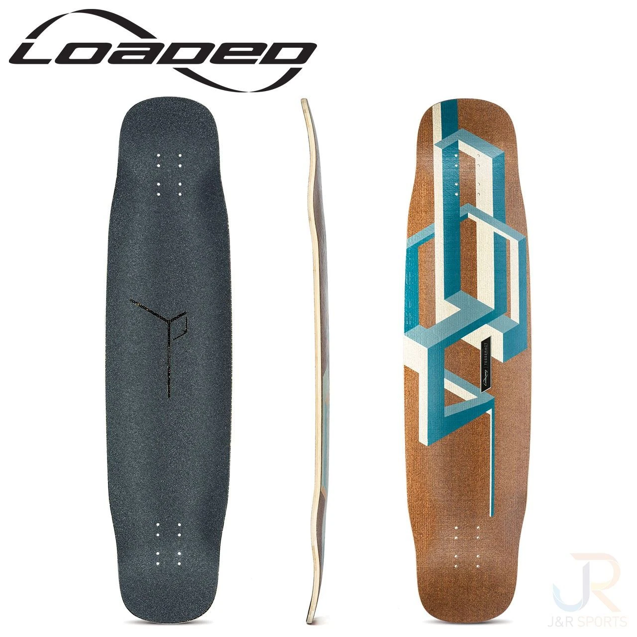 Basalt Tesseract Deck L:39" Wb:24.5" - 26" - Dark Blue 1 Basalt Tesseract Deck L:39" Wb:24.5" - 26" - Dark Blue