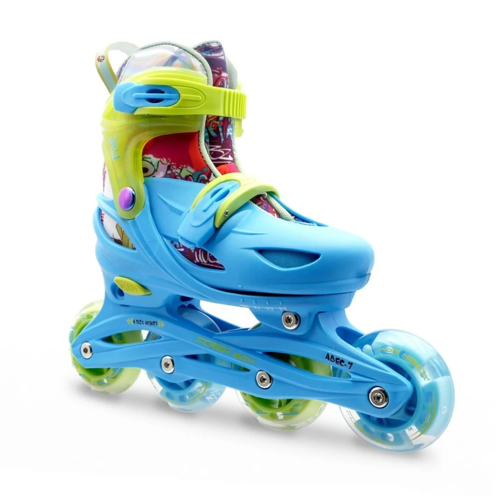 Roces Inline Skates Ply, Flash Boy - Sky Blue / Lime 2 Roces Inline Skates Ply, Flash Boy - Sky Blue / Lime - Image 2