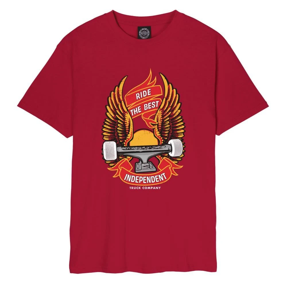 Independent T-Shirt Ride Free - Cardinal Red 1 Independent T-Shirt Ride Free - Cardinal Red