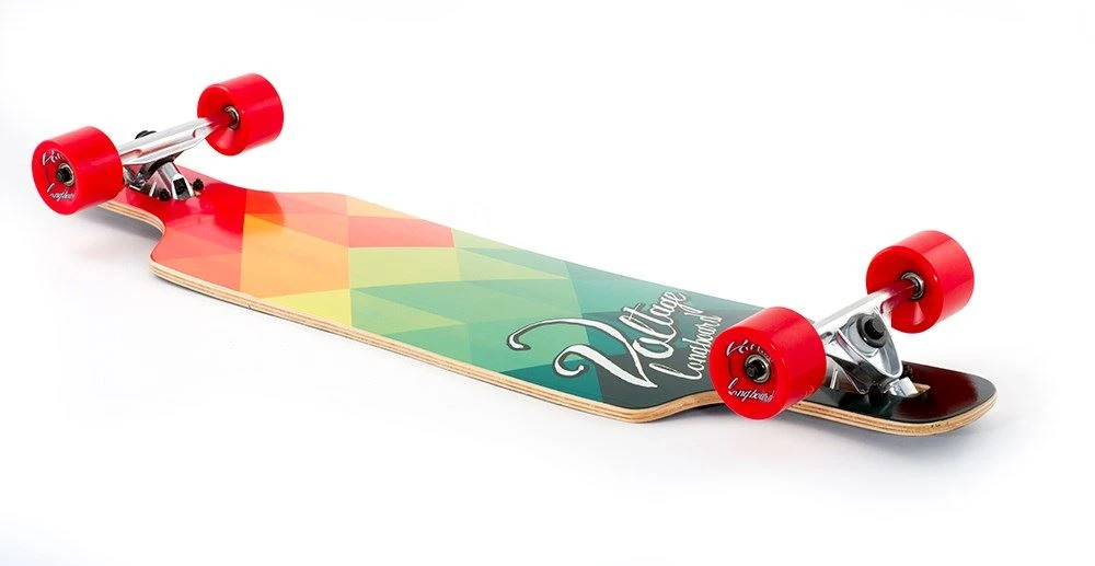 Voltage DT Red / Green Complete Longboard - 39.0" 2 Voltage DT Red / Green Complete Longboard - 39.0" - Image 2