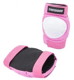 Venom Triple Knee/Elbow/Wrist Pad Set - Pink White -Skate Warehouse 9cf5372f 9ae6 4853 9a4a 5ddf91f6f9c7