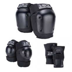 187 Killer Pads Jr. Six Pack Set - Black
