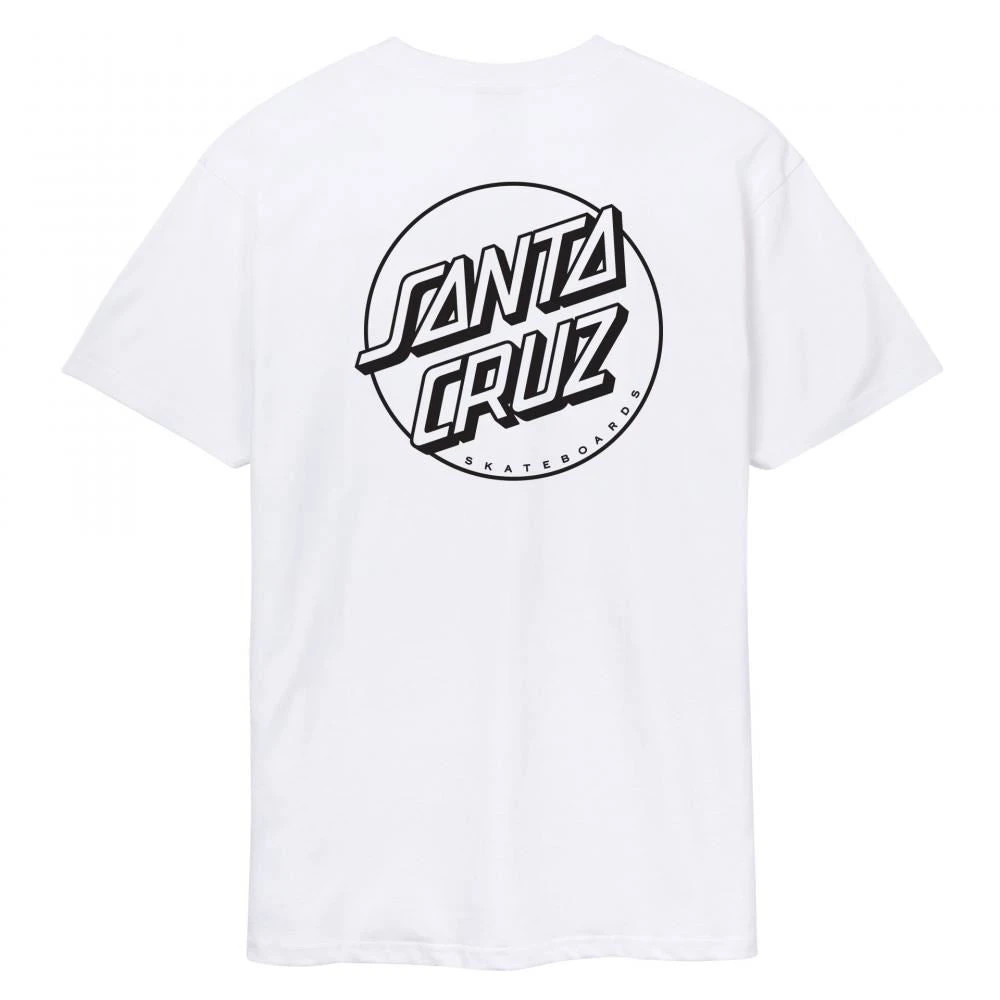 Santa Cruz T-Shirt Opus Dot Stripe - White 1 Santa Cruz T-Shirt Opus Dot Stripe - White