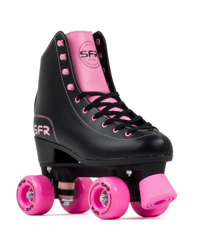 SFR Figure Quad Skates - Black / Pink 1 SFR Figure Quad Skates - Black / Pink