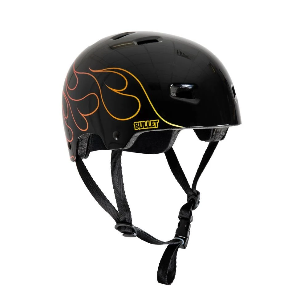 Bullet Graphic Helmet T35 Flame Youth - Gloss Black 1 Bullet Graphic Helmet T35 Flame Youth - Gloss Black
