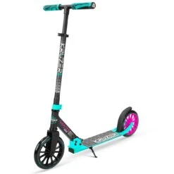 Madd Gear Carve Kruzer V2-200 - Black/Teal Complete Scooter