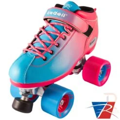 Riedell Dart Ombre Blue / Pink Quad Skates