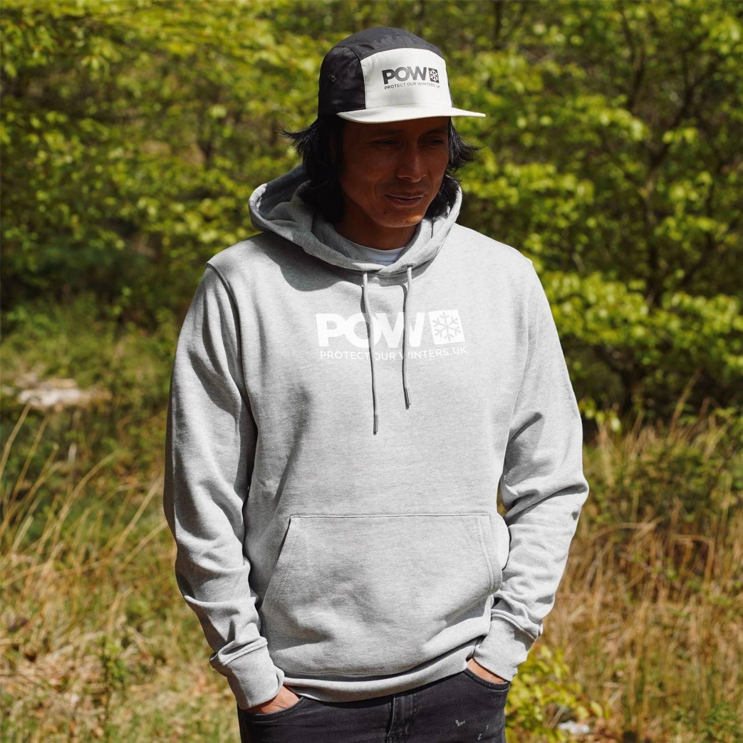 Protect Our Winters Logo Organic Cotton Hoody - Grey 3 Protect Our Winters Logo Organic Cotton Hoody - Grey - Image 3