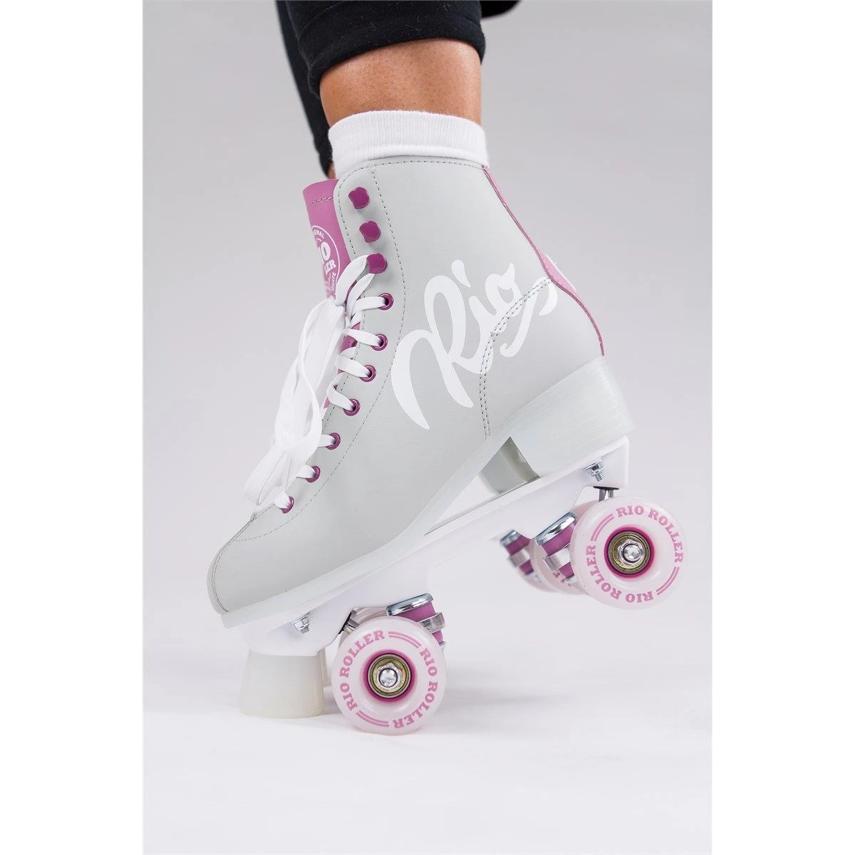Rio Roller Script Quad Skates - Grey / Purple 6 Rio Roller Script Quad Skates - Grey / Purple - Image 6